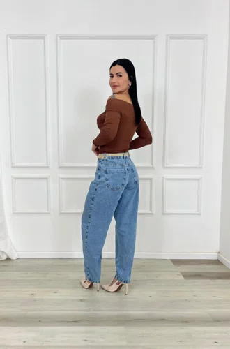 Calça Barrel Com Cinto Barra Tradicional 