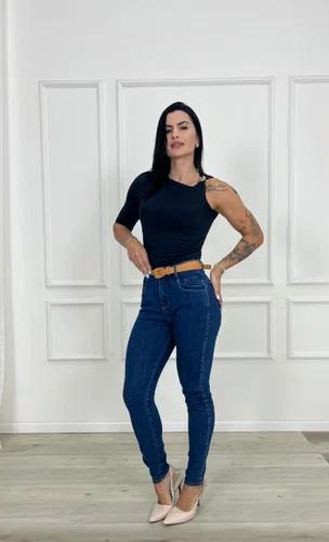 Calça Cigarrete Chapa Barriga Mega Power 360 C/Cinto  