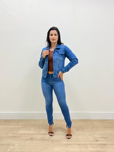 Calça Skinny Chapa Barriga C/ Cinto E Barra Tradiconal