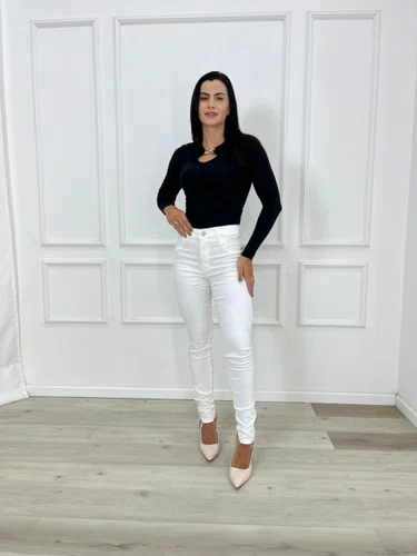 Calça Skinny Jeans Color Off 