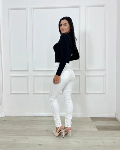 Calça Skinny Jeans Color Off 