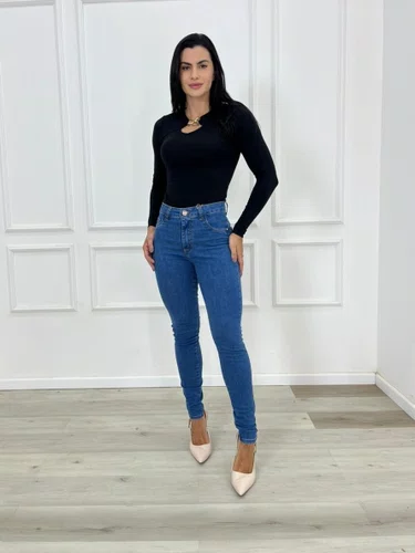 Calça Skinny Jeans Com Elastano Tradicional 