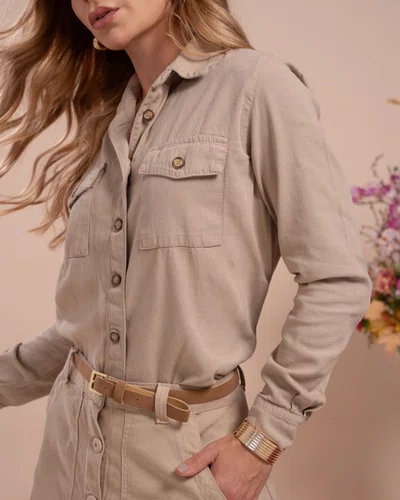 Camisa De Linho Tradicional Decidida Jeans 