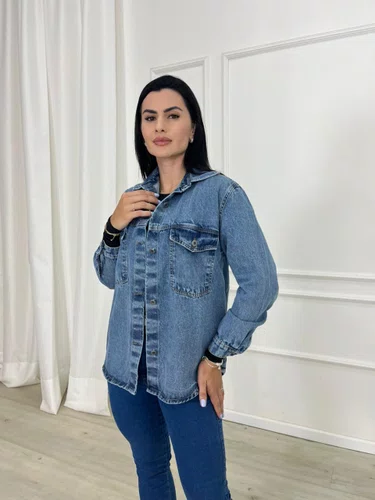 Camisa Jeans Oversized Barra Tradicional