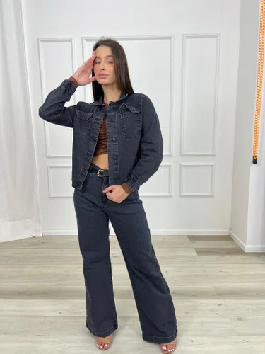 Jaqueta Jeans Black Stone Bomber 
