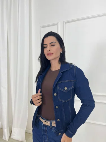 Jaqueta Jeans Moletom Tradicional 