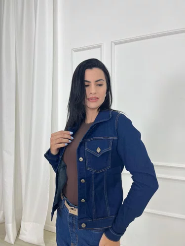 Jaqueta Jeans Moletom Tradicional 