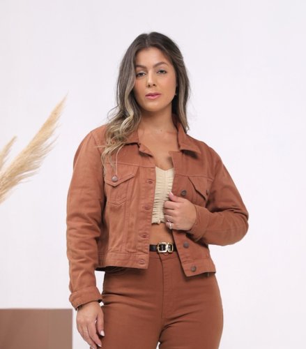 Jaqueta Jeans Terra Cota Barra Tradicional Decidida