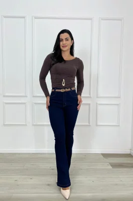 Calça Boot Cut Jeans Barra Tradicional 