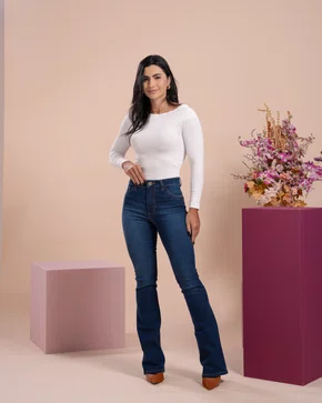 Calça Boot Cut Jeans Barra Tradicional Decidida