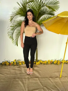 Calça Skinny Jeans Preta Tradicional 