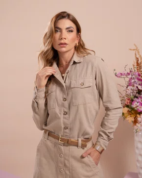 Camisa De Linho Tradicional Decidida Jeans 