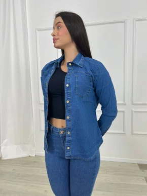 Camisa Jeans  Tradiconal Decidida