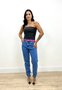 Calça Baggy Jeans Com Cinto E Barra Tradicional