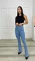 Calça Boot Cut Jeans Com Cinto  