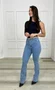 Calça Boot Cut Jeans Com Cinto  