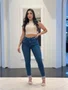 Calça Cigarrete  Jeans Barra Dobrada 