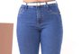Calça Cigarrete Jeans Com Cinto E Barra Tradicional 