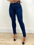 Calça Cigarrete Jeans Mega Power 360 Com Cinto E Barra