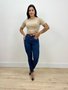 Calça Cigarrete Jeans Mega Power 360 Com Cinto E Barra