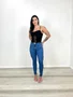 Calça Cigarrete Power Chapa Barriga Com Cinto  