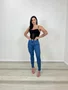 Calça Cigarrete Power Chapa Barriga Com Cinto  