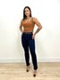 Calça Jeans Reta Azul Carbono Tradicional 