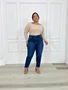 Calça Mom Jeans Plus Com Barra Dobrada 