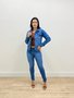 Calça Skinny Chapa Barriga C/ Cinto E Barra Tradiconal