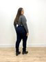 Calça Skinny Jeans Carbono Com Cinto 
