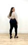 Calça Skinny Jeans Carbono Com Cinto Plus 