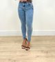 Calça Skinny Jeans Com Detalhe Na Perna Com Cinto