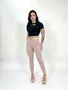 Calça Skinny Jeans Color Rose Com Cinto 