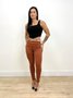 Calça Skinny Jeans Color Terra Cota Com Cinto  