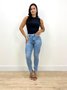 Calça  Skinny Jeans Com Elastano Barra Tradicional