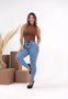Calça Skinny Jeans Com Elastano E Barra Tracional Com Cinto 