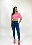Calça Skinny Jeans Com Elastano E Cinto 