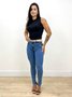 Calça Skinny Jeans Com Super Elastano E Cinto  