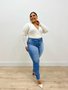 Calça Skinny Jeans Power Plus Barra Tradicional 