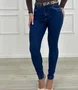 Calça Skinny Jeans Tradicional Com Cinto Tigrado 