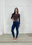 Calça Skinny Jeans Tradicional Com Cinto Tigrado 