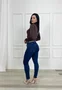 Calça Skinny Jeans Tradicional Com Cinto Tigrado 