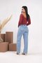 Calça Wide Leg Com Elastico E Cordao Na Cintura 