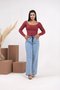 Calça Wide Leg Com Elastico E Cordao Na Cintura 