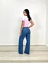 Calça Wide Leg Jeans Recorte Tradicional 