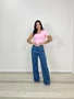 Calça Wide Leg Jeans Recorte Tradicional 