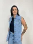 Colete Alongado Jeans 100% Decidida