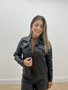 Jaqueta Encerada Preta Decidida Jeans 