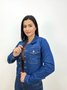 Jaqueta Jeans Barra Tradicional Sem Bolso Lateral 