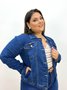 Jaqueta Jeans Com Elastano E Barra Tradicional
